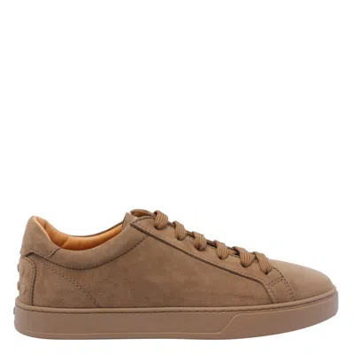 Tod's Low-top Round Toe Rubber Sole Sneakers