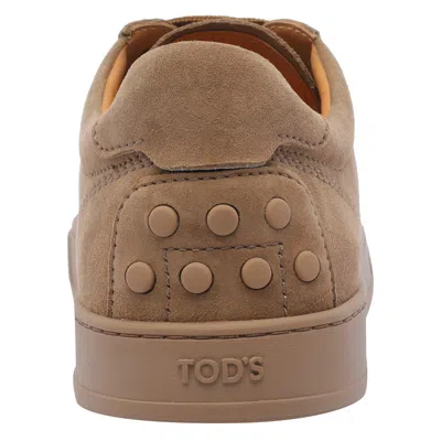 Tod's Low-top Round Toe Rubber Sole Sneakers