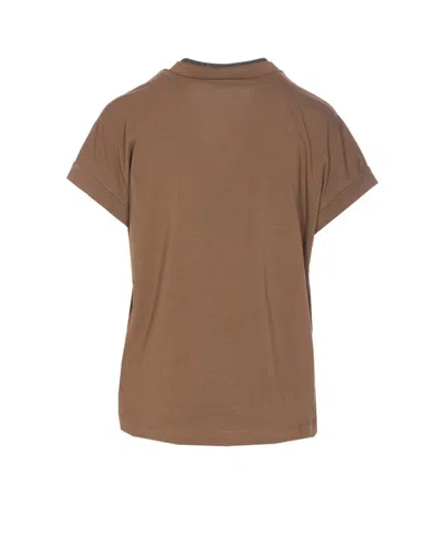 Brunello Cucinelli T-shirts And Polos In Brown