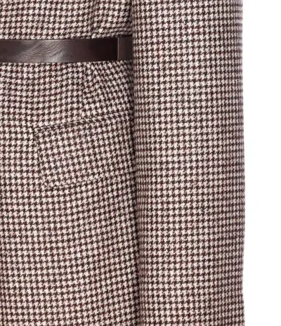 Brunello Cucinelli Houndstooth Belted Blazer