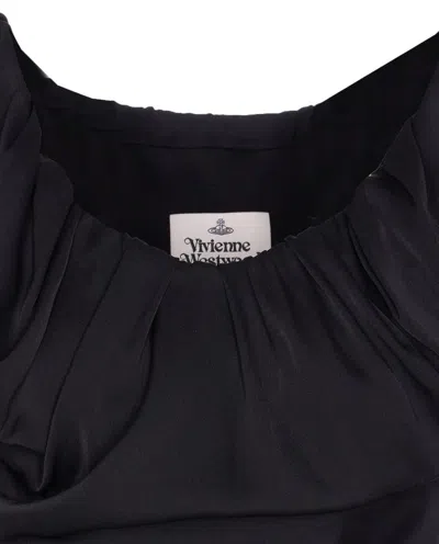 Vivienne Westwood Ginnie Jersey Maxi Dress In Black