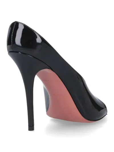 Amina Muaddi Anok Slipper 105 Patent Black 105 Mm Sm In Black