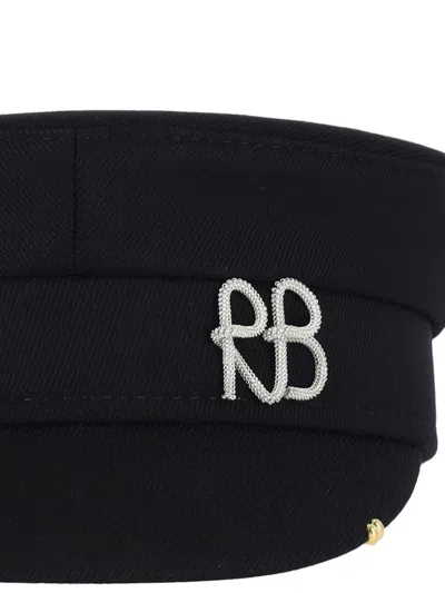 Ruslan Baginskiy Pierced Baker Boy Hat In Black