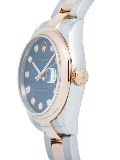Pre-owned Rolex Datejust 31mm In Blue
