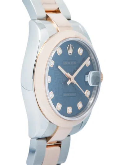 Pre-owned Rolex Datejust 31mm In Blue