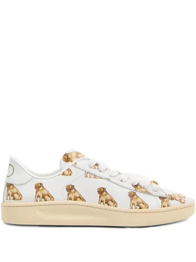 Valentino Sneaker Royco In Vitello Nappato Petit Charles In White