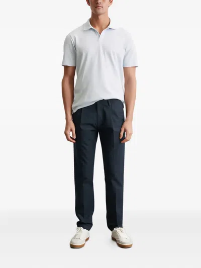 Marc O'polo Short-sleeve Polo Shirt In Gray