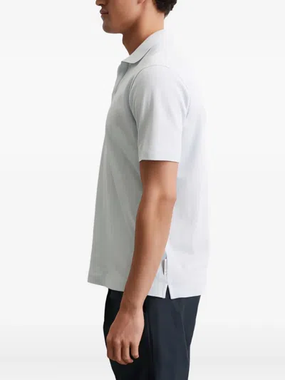 Marc O'polo Short-sleeve Polo Shirt In Gray