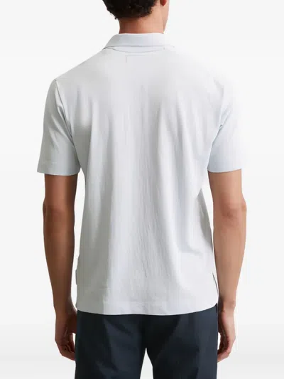 Marc O'polo Short-sleeve Polo Shirt In Gray