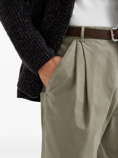 Brunello Cucinelli Straight-leg Trousers In Green