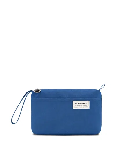 Longchamp Le Pliage Clutch Bag In Blue