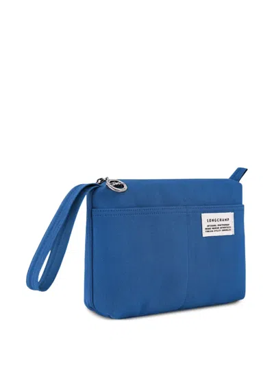 Longchamp Le Pliage Clutch Bag In Blue