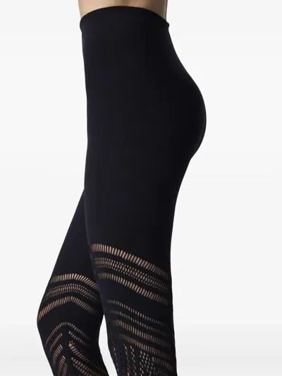 Wolford Organic Net Leggings In Black