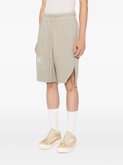 Rick Owens X Champion Cotton Shorts Trousers White In Green