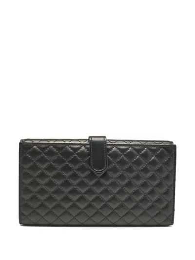 Pre-owned Chanel Cc Quilted Leather Wallet