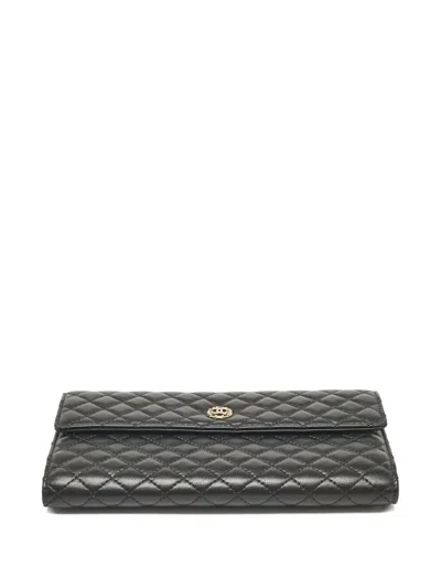 Pre-owned Chanel Cc Quilted Leather Wallet