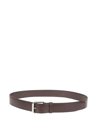 Stella Mccartney Brown Polyester Belt With Classic Buckle Closure In Brown
