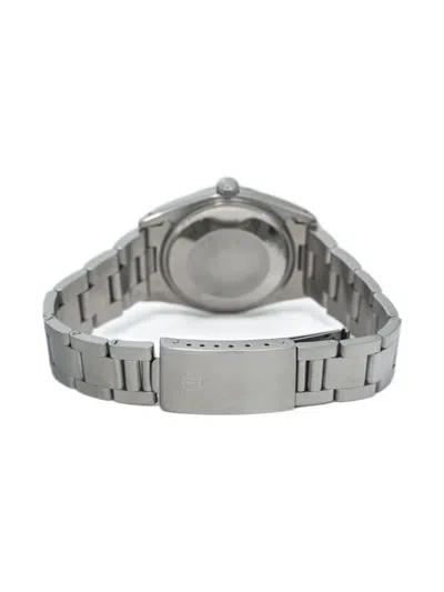 Pre-owned Rolex Oyster Perpetual Date 34mm In White