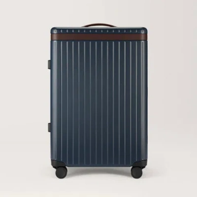 Carl Friedrik Check-in Luggage - Hard Case In Polycarbonate And Aluminium - Navy Blue - Hackett London Edition