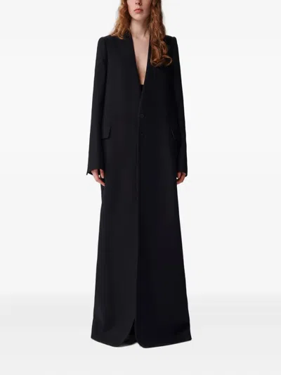 Ann Demeulemeester Single-breasted Coat In Black