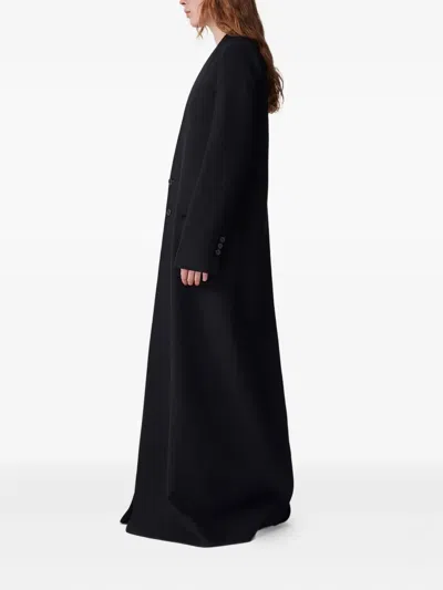 Ann Demeulemeester Single-breasted Coat In Black