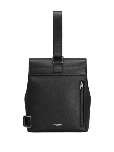 Dolce & Gabbana Marlene Structured Leather Cross Body Bag