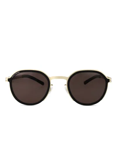 Mykita X Rimowa Round-frame Sunglasses In Black