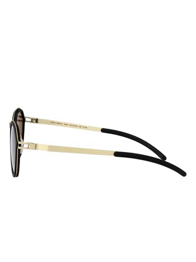 Mykita X Rimowa Round-frame Sunglasses In Black