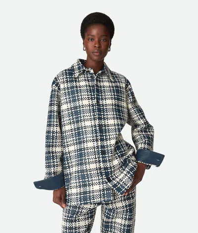 Bottega Veneta Chemise En Cuir Mini Intreccio