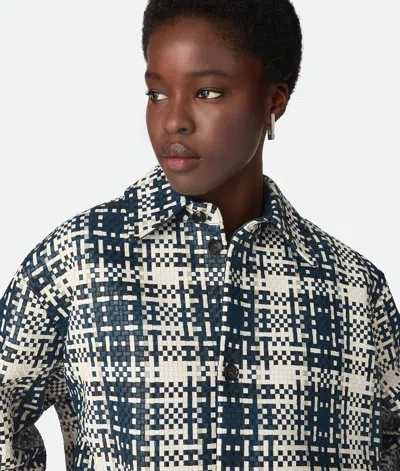 Bottega Veneta Chemise En Cuir Mini Intreccio