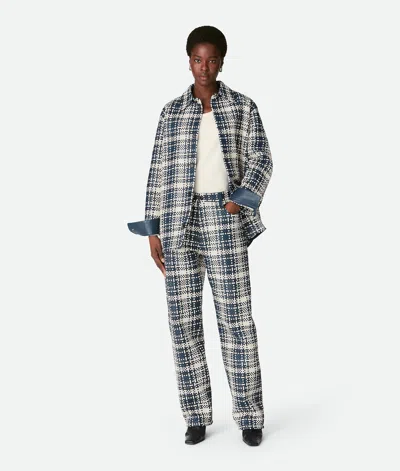 Bottega Veneta Pantalon En Cuir Mini Intreccio