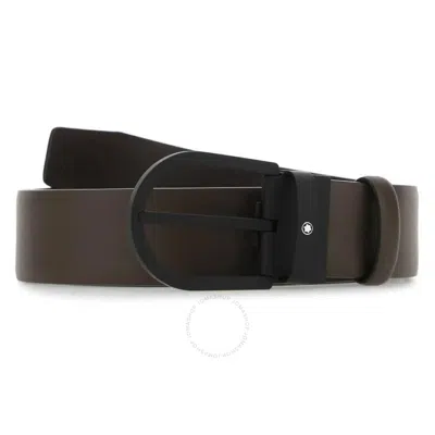 Montblanc Horseshoe Buckle 35 Mm Leather Belt