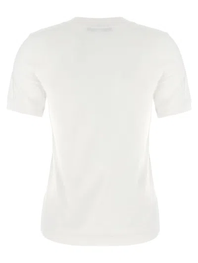 Dolce & Gabbana Jersey T-shirt With Lace Inlay In White