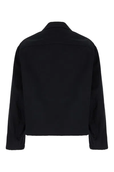 Gucci Signature Web Embossed Gabardine Jacket In Blue