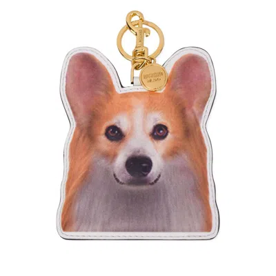 Moschino Keyrings In Burgundy