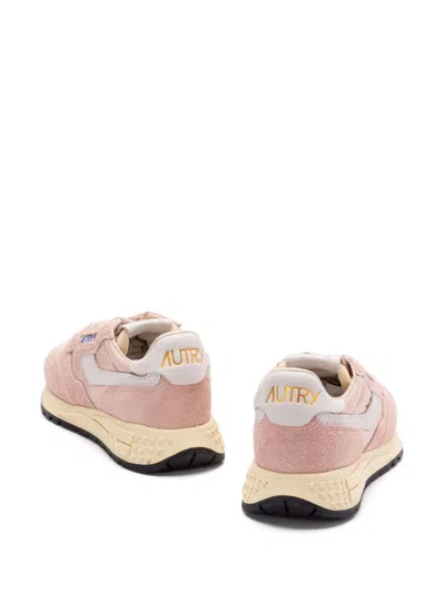 Autry Reelwind Almond-toe Low-profile Sneakers In Neutral