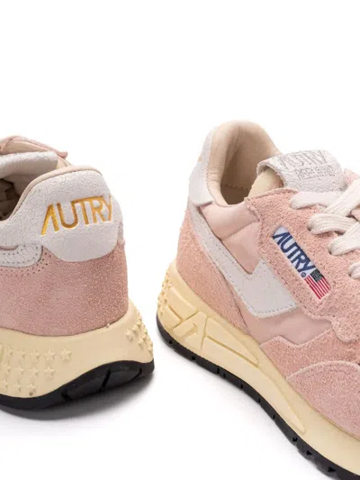 Autry Reelwind Almond-toe Low-profile Sneakers In Neutral