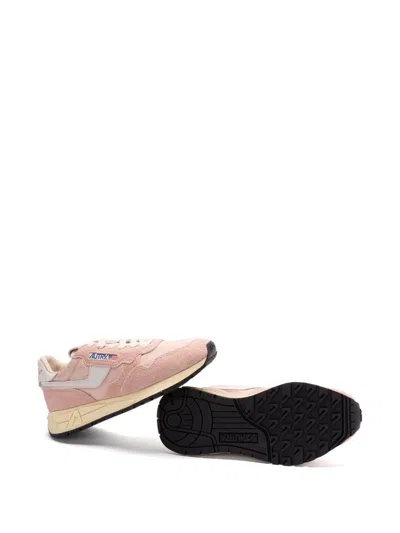 Autry Reelwind Almond-toe Low-profile Sneakers In Neutral