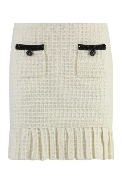 Self-portrait Self Portrait Women Structured Knit Mini Skirt