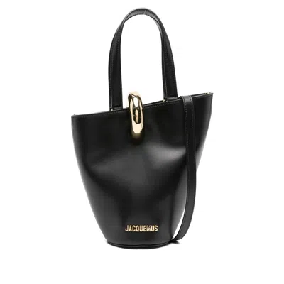 Jacquemus The Medium Bambola Asymmetric Leather Bucket Bag
