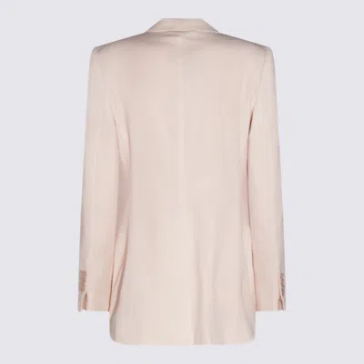 Tom Ford Single Breasted Wool Jacket In Pink