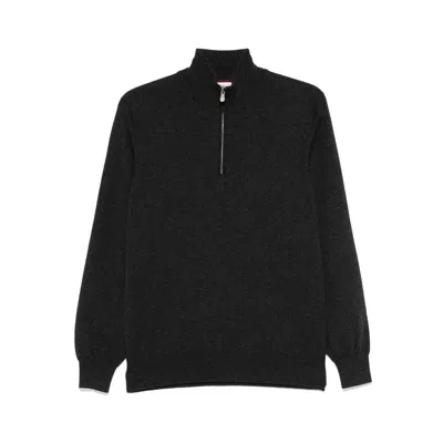 Brunello Cucinelli Cashmere High-neck Sweater In Black