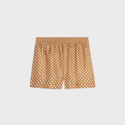 Celine Pajama Shorts In Silk Twill