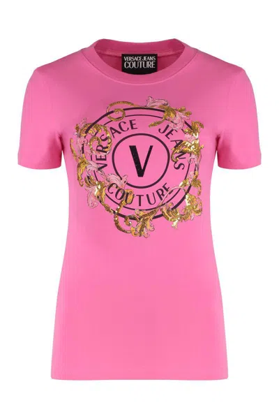 Versace Jeans Couture Cotton Crew-neck T-shirt