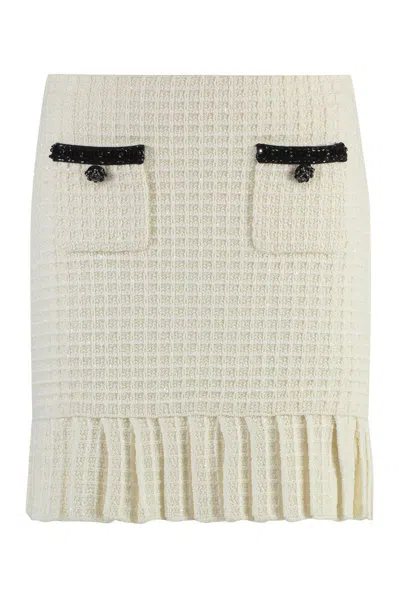 Self-portrait Self Portrait Women Structured Knit Mini Skirt