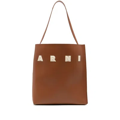 Marni Tote Bag With Elegant Lettering And Sophisticated Design