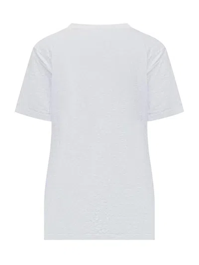 Isabel Marant Étoile Isabel Marant Etoile Logo Print Zewel Short-sleeve T-shirt In White