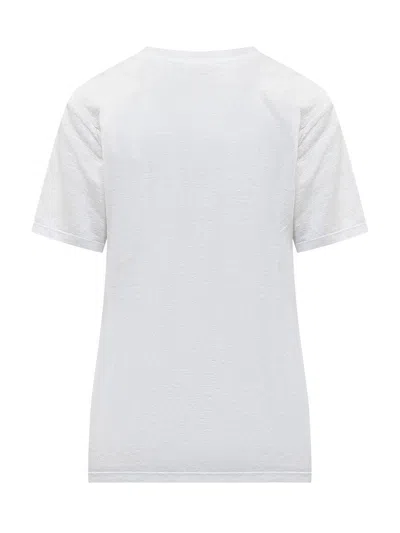 Isabel Marant Étoile Isabel Marant Etoile Logo Print Zewel Short-sleeve T-shirt In White