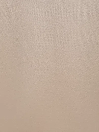 Giorgio Armani Long Cowl-neck Double Satin Dress In Neutral