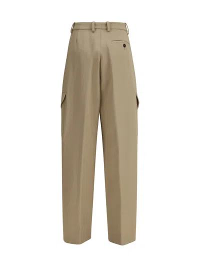 Givenchy Cotton And Wool Cocoon Trousers With Pockets Clothing In Neutral